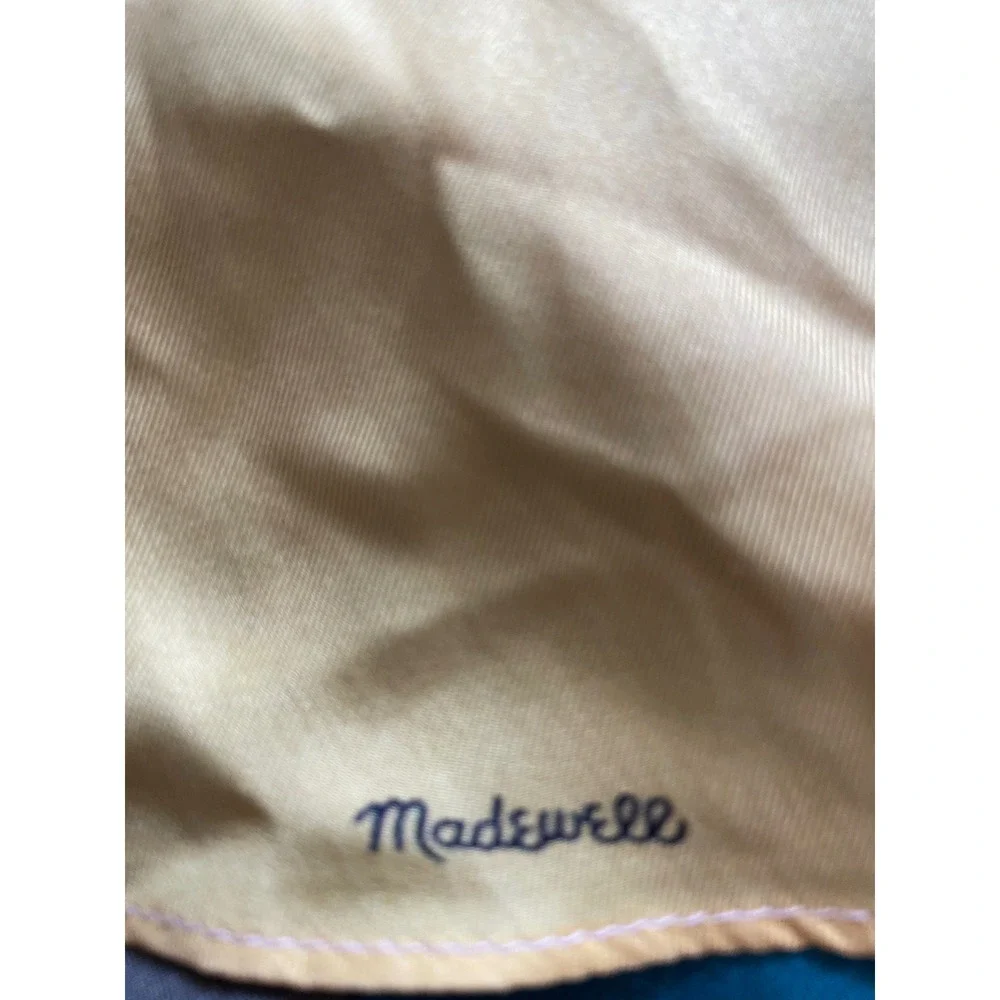 Madewell 100% Silk Bandana Scarf Abstract Floral Multi Color NS765 NEW